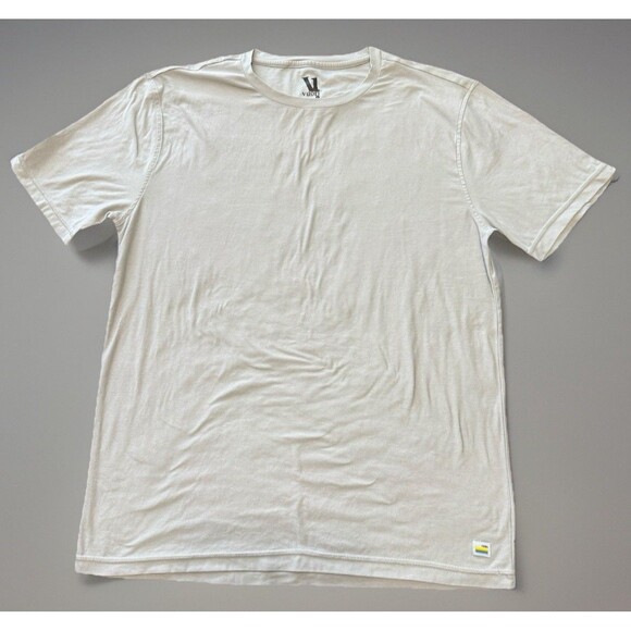Vuori Strato Tech Tee Shirt Mens Large Frosted Gray Performance Stretch - Picture 1 of 7